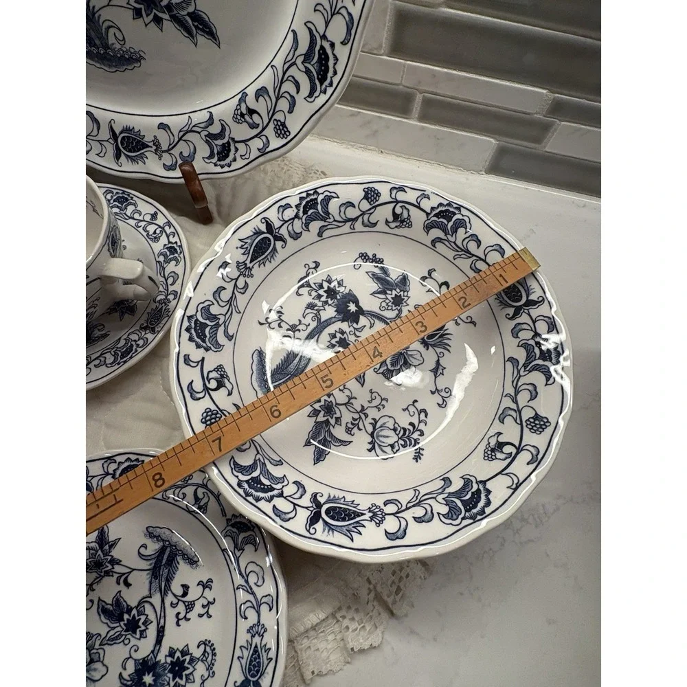 NIKKO Ironstone MING TREE RARE LOT 13 .4270. Harmony House Blue Bonnet. Vintage